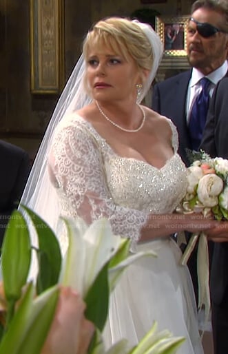 Bonnie's wedding dress on Days of our Lives