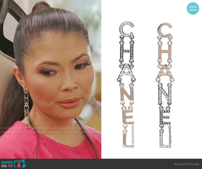 WornOnTV: Jennie's Chanel letter drop earrings on The Real Housewives of  Salt Lake City, Jennie Nguyen