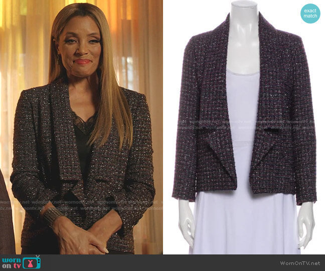 Tweed Jacket by Chanel  worn by Dominique Deveraux (Michael Michele) on Dynasty