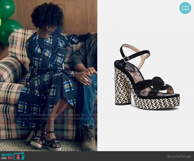 Coach Talina Sandal worn by Nova Bordelon (Rutina Wesley) on Queen Sugar