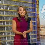 Ginger's colorblock cap sleeve dress on Good Morning America