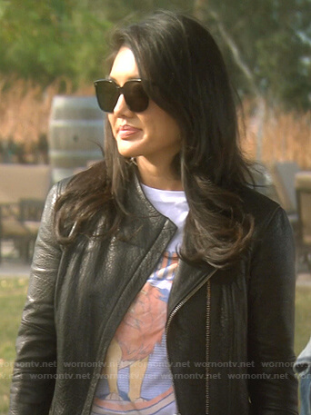 Crystal's The Lion King print tee on The Real Housewives of Beverly Hills