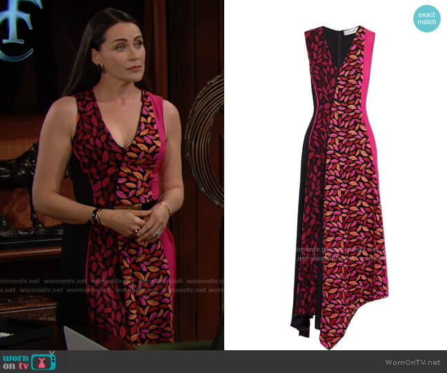 Diane von Furstenberg Janina Dress worn by Quinn Fuller (Rena Sofer) on The Bold and the Beautiful