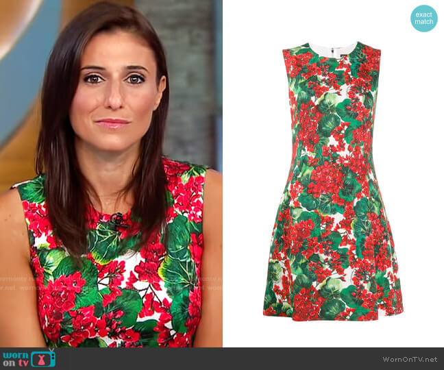 Dolce & Gabbana Portofino Dress worn by Laurie Segall on CBS This Morning