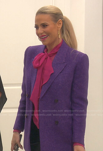 WornOnTV: Dorit's black trench coat on The Real Housewives of Beverly Hills, Dorit Kemsley