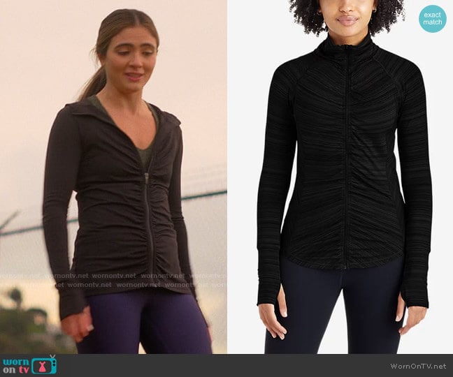 Eddie Bauer Trail Light Ruched Full-Zip Jacket worn by Dani Nunez (Arienne Mandi) on The L Word Generation Q