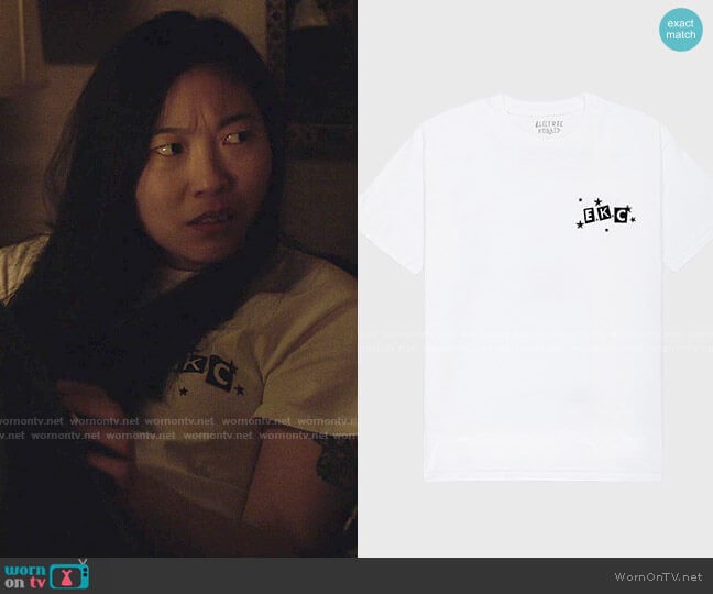 Electric Koolaid EKC T-shirt worn by Nora Lum (Awkwafina) on Awkwafina is Nora From Queens