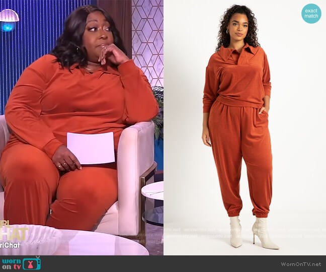 WornOnTV: Loni’s orange corduroy sweater and pants on The Real | Loni ...