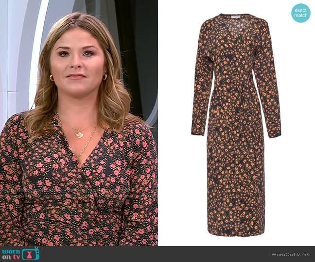 Guitain silk Dress by Equipment worn by Jenna Bush Hager on Today