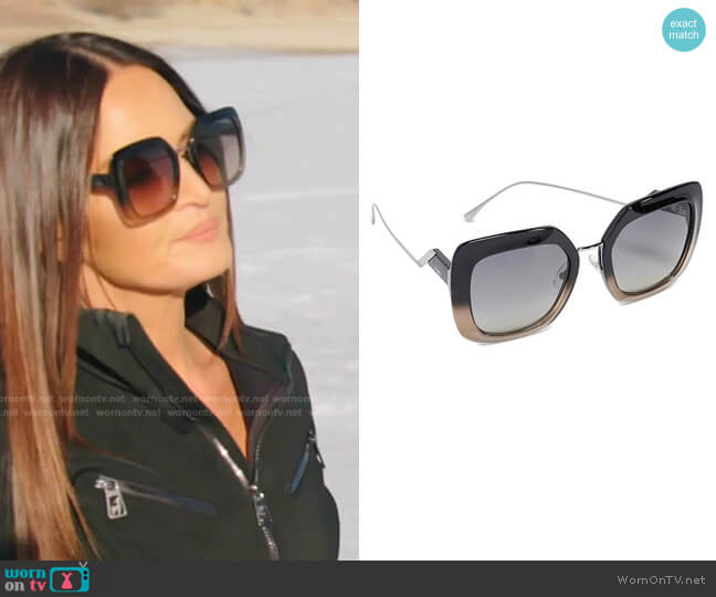 Tropical Shine Sunglasses by Fendi worn by Lisa Barlow on The Real Housewives of Salt Lake City