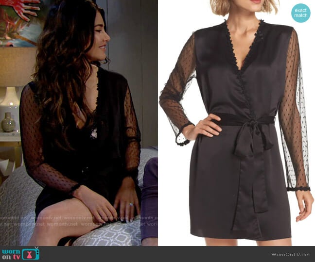 Flora Nikrooz Showstopper Robe worn by Steffy Forrester (Jacqueline MacInnes Wood) on The Bold and the Beautiful