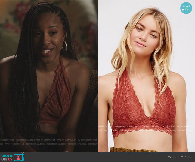 Free People Galloon Lace Halter Bra at