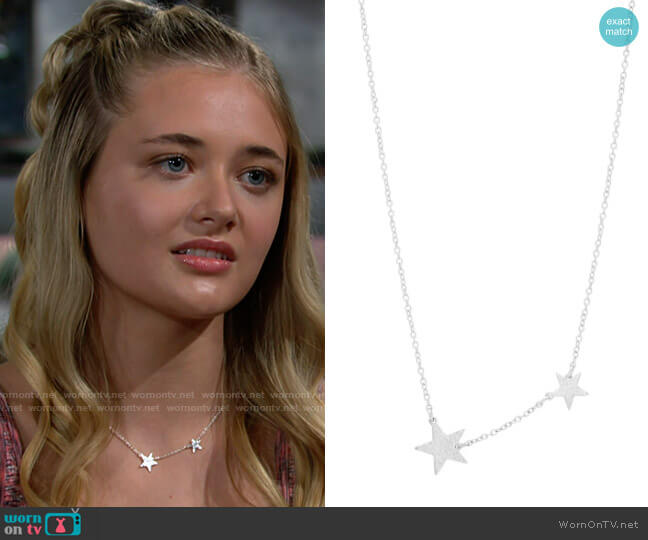 Gorjana Super Star Pendant Necklace worn by Faith Newman (Reylynn Caster) on The Young and the Restless
