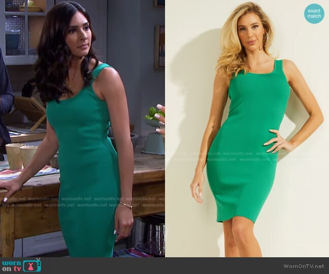 Agatha Dress by Guess worn by Gabi Hernandez (Camila Banus) on Days of our Lives