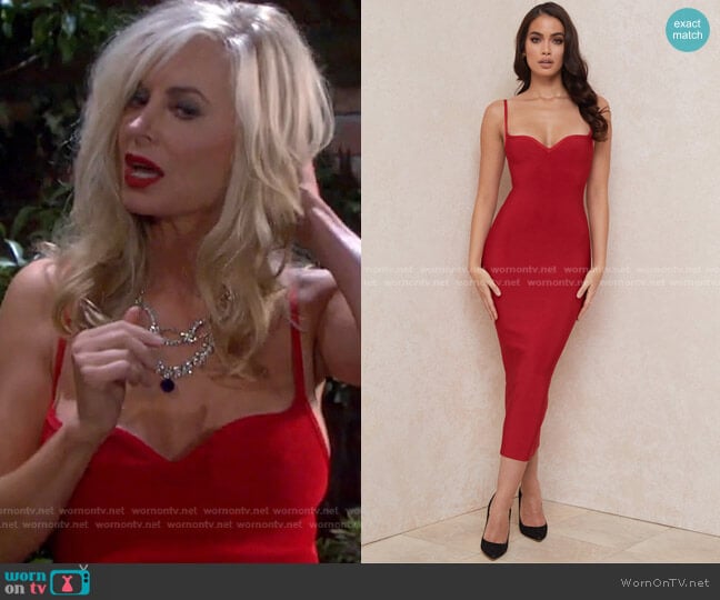 WornOnTV: Kristen's red sweetheart dress on Days of our Lives