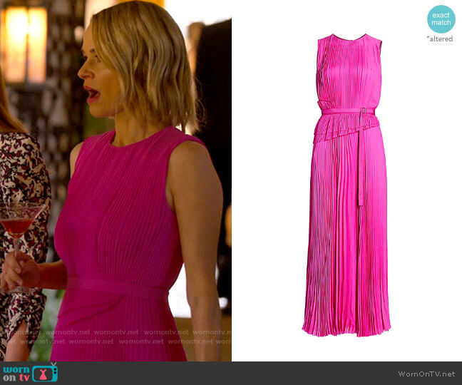 Jason Wu Sleeveless Silk Pleated Day Dress worn by Alice Pieszecki (Leisha Hailey) on The L Word Generation Q