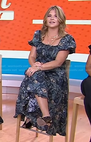 Jenna’s floral puff sleeve dress on Today