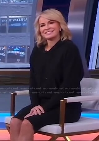 Jennifer’s black hooded dress on Good Morning America