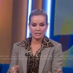 Dr. Jennifer Ashton’s leopard print blouse on Good Morning America