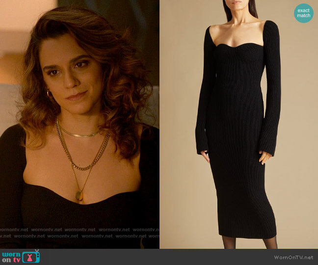 Khaite Beth Dress worn by Gigi Ghorbani (Sepideh Moafi) on The L Word Generation Q