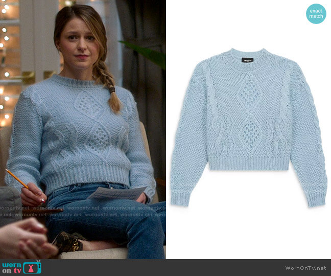 The Kooples Classic Mohair Sweater worn by Kara Danvers (Melissa Benoist) on Supergirl