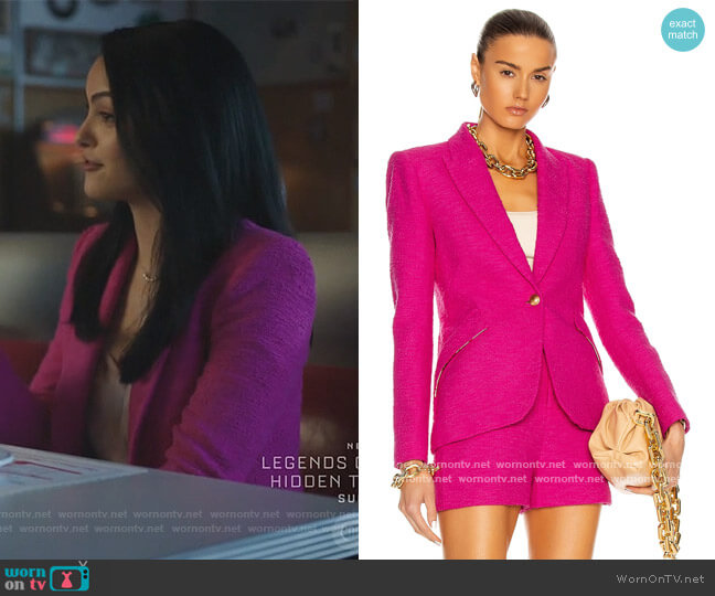 Chamberlain Blazer by L'Agence worn by Veronica Lodge (Camila Mendes) on Riverdale