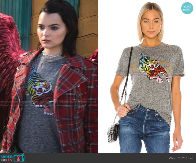 Capri Tee by Lauren Moshi worn by Aurora Decker-Morningstar (Brianna Hildebrand) on Lucifer