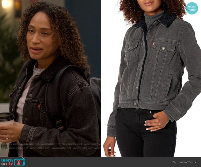 Levis Ex-Boyfriend Sherpa Trucker Jackets worn by Sophie Suarez (Rosanny Zayas) on The L Word Generation Q