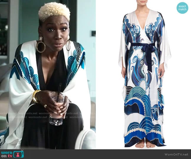 Meng Zod Printed Long Robe worn by The Chemist (Angelica Ross) on American Horror Story