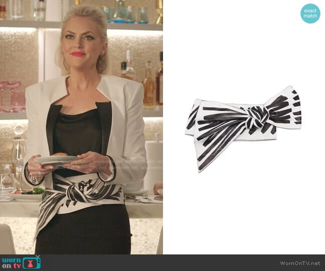 Bow Belt by Moschino worn by Alexis Carrington (Elaine Hendrix) on Dynasty