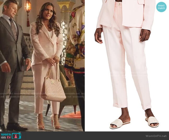 Leema Pants by Paige worn by Cristal Jennings (Daniella Alonso) on Dynasty