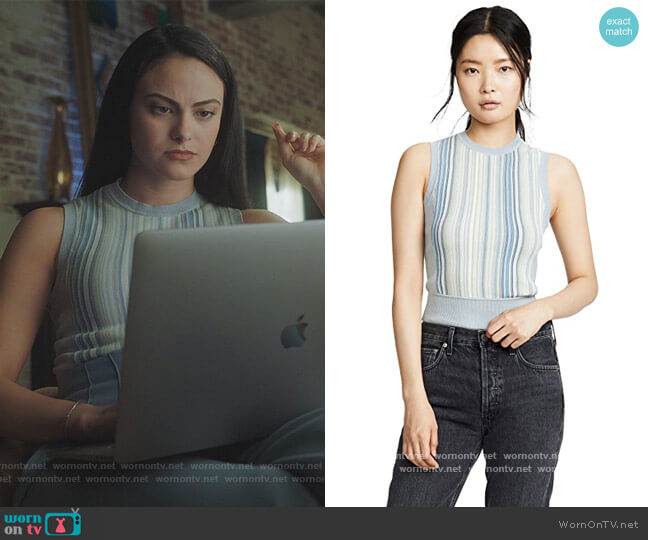 Lisse Tank by Rag and Bone worn by Veronica Lodge (Camila Mendes) on Riverdale