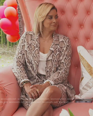 Robyn's snake skin print blazer on The Real Housewives of Potomac