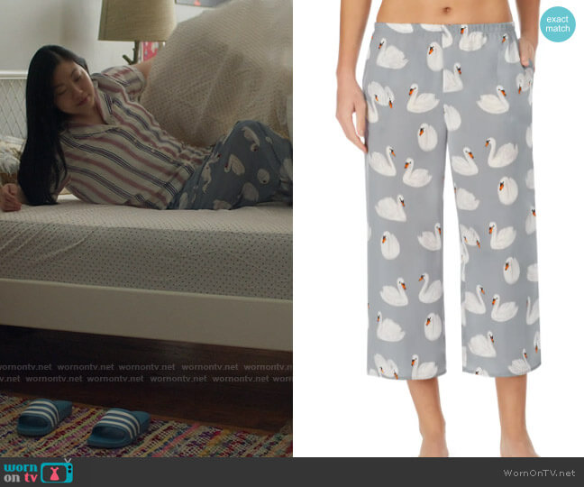 Shady Lady Crop Pajama Pants worn by Nora Lum (Awkwafina) on Awkwafina is Nora From Queens