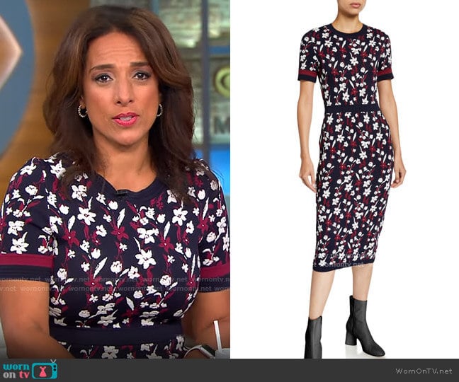 Shoshanna Evan Dress worn by Michelle Miller on CBS Mornings