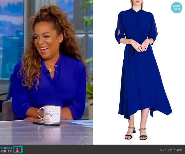 WornOnTV: Sunny’s blue split sleeve midi dress on The View | Sunny ...