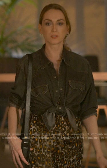 Tess’s leopard print dress on The L Word Generation Q