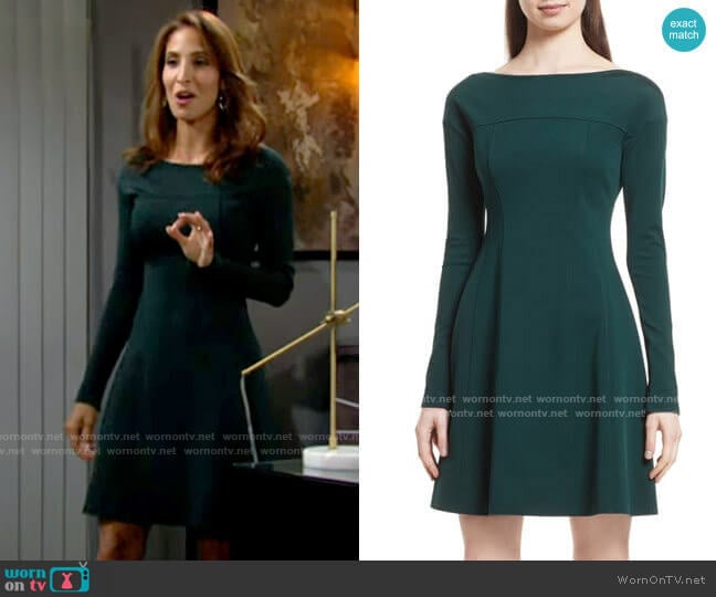 Theory Valentina Dress worn by Lily Winters (Christel Khalil) on The Young and the Restless