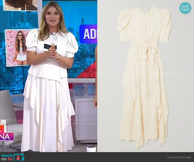 Lisbet Dress by Ulla Johnson worn by Jenna Bush Hager on Today