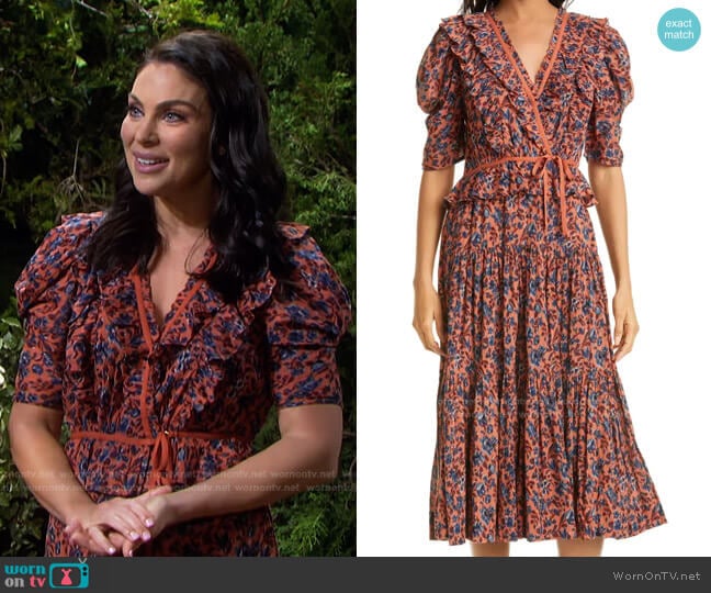 Lisette Dress by Ulla Johnson worn by Chloe Lane (Nadia Bjorlin) on Days of our Lives