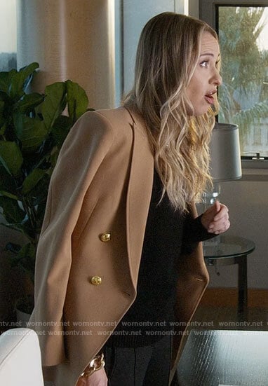 Ursula’s camel blazer on American Horror Story