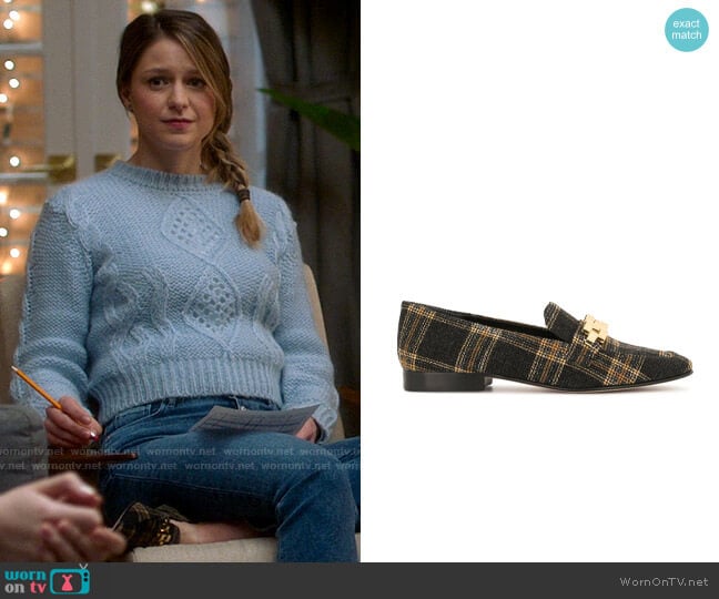 Veronica Beard Alire Plaid Loafer worn by Kara Danvers (Melissa Benoist) on Supergirl