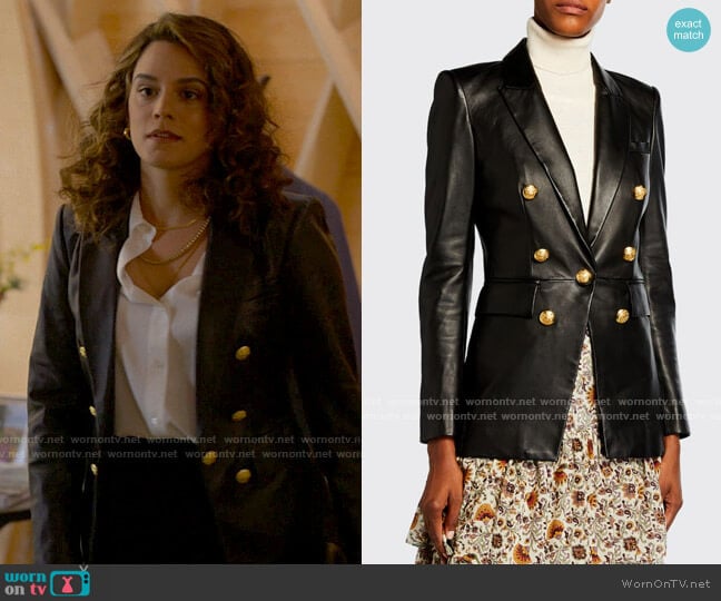 Veronica Beard Gaya Dickey Jacket worn by Gigi Ghorbani (Sepideh Moafi) on The L Word Generation Q