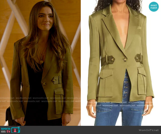 Veronica Beard Myla Dickey Blazer worn by Dani Nunez (Arienne Mandi) on The L Word Generation Q