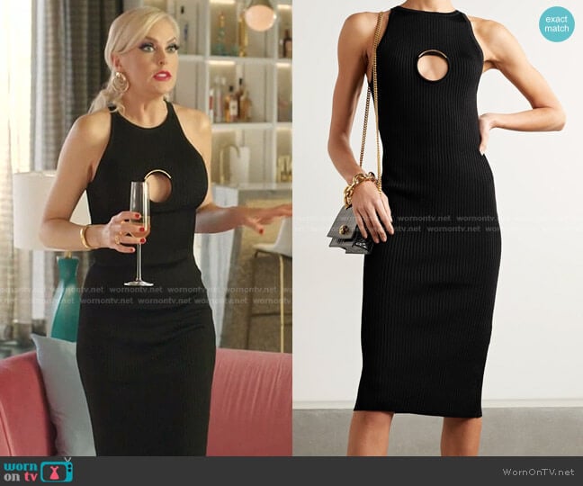 Cut-Out Detail Dress by Versace worn by Alexis Carrington (Elaine Hendrix) on Dynasty