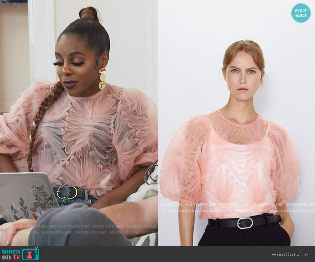 WornOnTV: Candiace's pink tulle top on The Real Housewives of Potomac, Candiace  Dillard Bassett