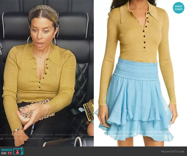 Lance Top by A.L.C. worn by Robyn Dixon on The Real Housewives of Potomac