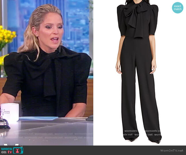 WornOnTV: Sunny's black bow jumpsuit on The View | Sara Haines | Clothes and Wardrobe from TV