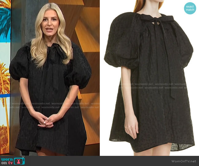 Clara Puff Sleeve Minidress by Cecilie Bahnsen worn by Morgan Stewart on E! News