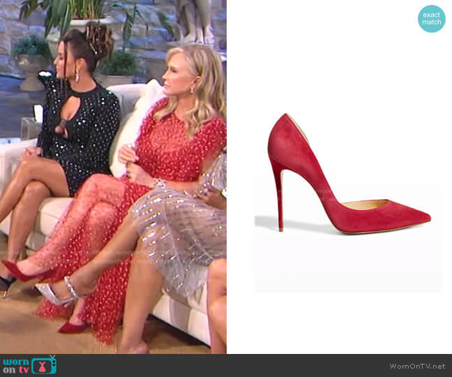 Iriza Pumps by Christian Louboutin worn by Kathy Hilton on The Real Housewives of Beverly Hills